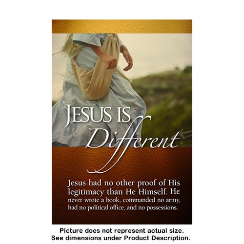 Jesus Is Different (100 Tracts)